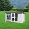 FURNIinspire 3D Outdoor Indoor Poultry Cage Small Animal House Outdoor Chicken Hutch Coop with Running Cage,62.99"*29.44"*31.22" - 4 of 4