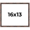 PosterPalooza | 16x13 Thin Bamboo Picture Frame, UV Acrylic, 2 Finishes - Gold and Brown - 2 of 4