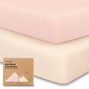 KeaBabies 2pk Isla Fitted Crib Sheets for Boys, Girls, Baby Crib Sheet, Fits Standard Nursery Crib Mattresses - 1 of 4