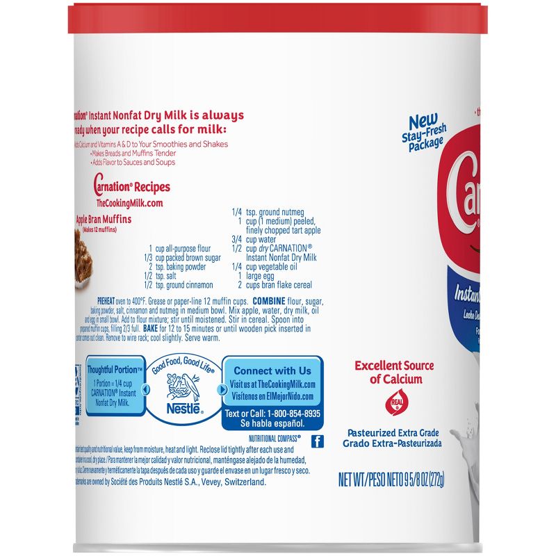 Nestle Carnation Instant Nonfat Dry Milk - 9.6oz, 3 of 9