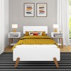 Max & Lily Mid-Century Modern Solid Wood Twin Bed Frame - 2 of 4