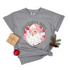 Simply Sage Market Women's Christmas Vibes Santa Short Sleeve Garment Dyed Tee - 3 of 3
