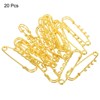 Unique Bargains Metal Decorative DIY Women's Clothing Dress 4 Holes Sewing Brooch Pins 20 Pcs - 3 of 4