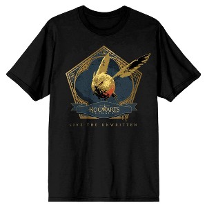 Hogwarts Legacy Bird Live The Unwritten Crew Neck Short Sleeve Men's Black T-shirt - 1 of 3