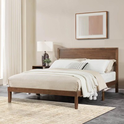 Aukfa Queen Bed Frame – Premium Wood, Modern Design for Ultimate Comfort & Durability