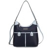 MKF Collection Harper Vegan Color Block Leather Women’s Shoulder Hobo Bag by Mia K - 2 of 4