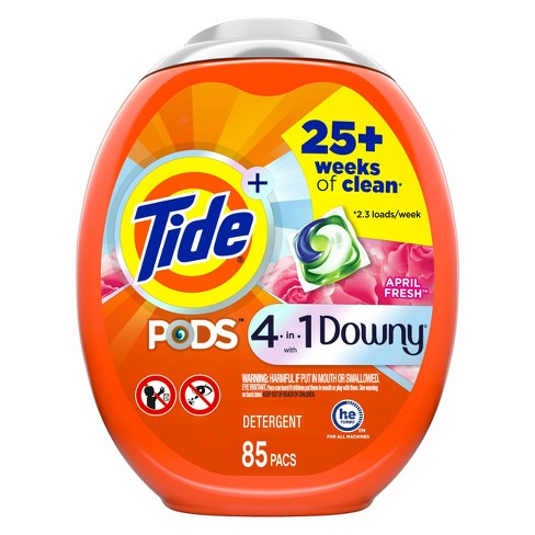 Tide Capsules de détergent à lessive liquide Pods avec Downy, April Fresh,  23 unités - 23 ea