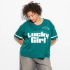 Women's Short Sleeve V-Neck Graphic Mesh Jersey Shirt - Wild Fable™ - 2 of 3