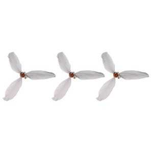 Unique Bargains Cat Feather Plaything Cat Wand Replacement Feathers Compact Hair Gray 3 Pcs - 1 of 4