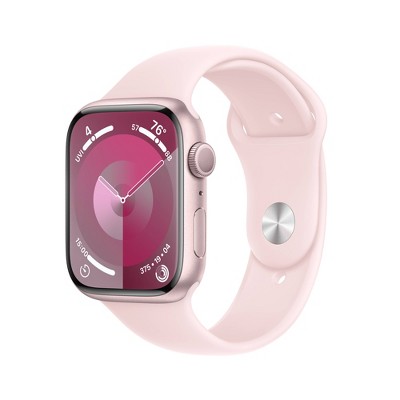 Apple Watch Series 9 GPS 45mm Pink Aluminum Case with Light Pink Sport Band - M/L