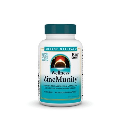 Wellness ZincMunity by Source Naturals, Inc.  -  60 VegCap