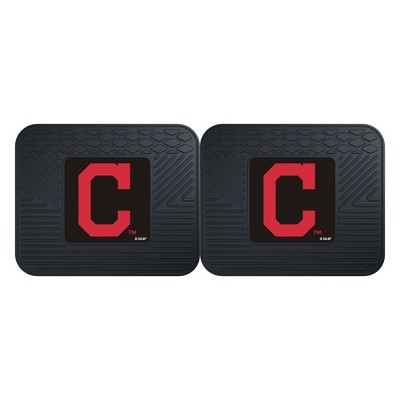 MLB Cleveland Indians Vinyl Utility Mat Set - 2pc