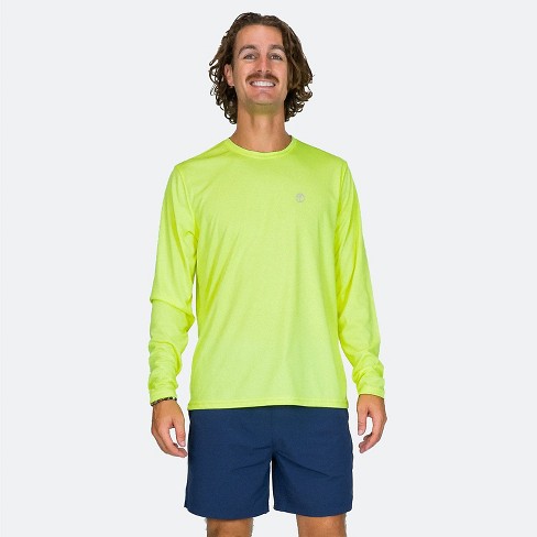 Vapor Apparel Men's Upf 50+ Sun Protection Solar Long Sleeve Shirt, Safety  Yellow, Medium : Target