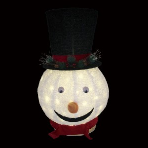 Season's Designs 3.25 ft Animated Snowman Head Decoration with 100 LED Warm White Lights - 1 of 1