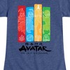 Girls' - Avatar: The Last Airbender - Four Nations Fitted Short Sleeve Graphic T-Shirt - 2 of 4