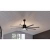 Urban Ambiance Luxury Urban Loft Indoor / Outdoor Ceiling Fan,  16.8"H x 72"W,  Midnight Black, UHP9050 - 3 of 4
