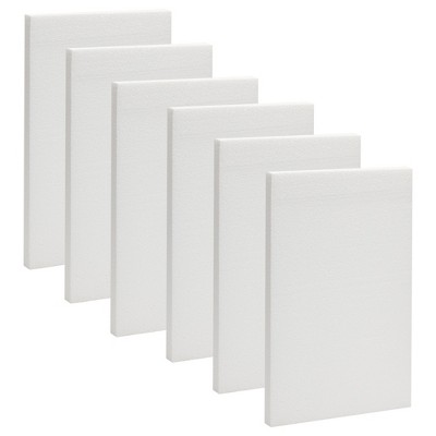 Juvale 6 Pack 4 Inch Foam Cube Squares For Diy Crafts, White