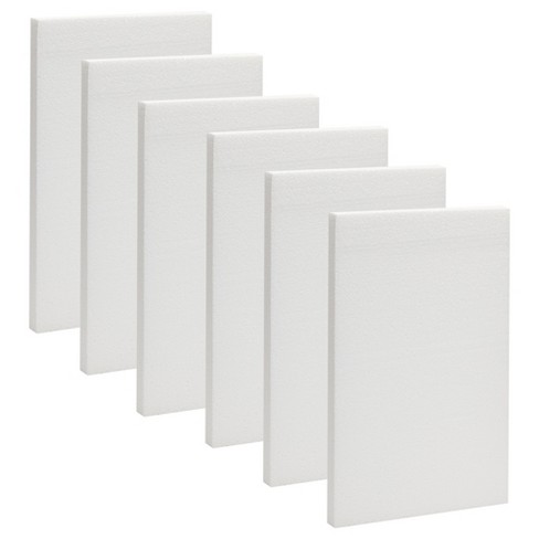 Craft Foam Block - 12-Pack Square Polystyrene Foam Brick for Sculpture,  Modeling, DIY Arts and Crafts, 4 x 4 x 2 Inches