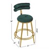 NicBex Dining Chairs Set of 2 Upholstered Chair Counter Stools with iron Frame Soft Back Footrest for dining room - 2 of 4