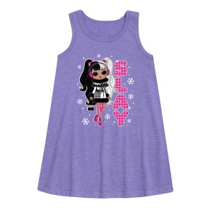 - LOL Surprise! - Winter Dolls Graphic Sleeveless Aline Dress - 1 of 3