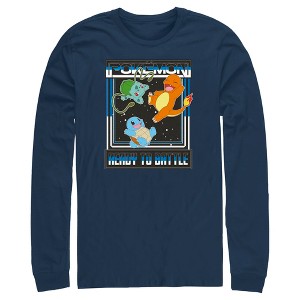Men's Pokemon Ready To Battle Trio Long Sleeve Shirt - 1 of 4