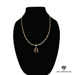 Aria Jeweler Inc Chain with Children Pendant - 1 of 2