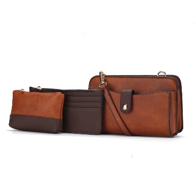 MKF Collection Muriel Crossbody Bag with Card Holder and Small Pouch by Mia K