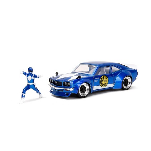 Jada Toys Power Rangers 1974 Mazda Rx-3 Diecast Vehicle With Blue