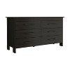 Okak Modern Design 5-Drawer Bedroom Dressers with Superior Top 4 Legs, Square Wooden Storage Cabinet,Chest of Drawers for Bedroom,Entryway - 4 of 4