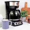 Total Chef Programmable 12 Cup Coffee Maker with Filter Black/Silver - 2 of 4