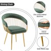 DYHOME Modern Mid Century Dining Chair, Upholstered Velvet Dining Room Chairs with Metal Legs for Makeup/Living Room (Set of 4) - 4 of 4