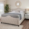 Christopher Knight Home Queen Virgil Upholstered Bed Set Ivory: Hardwood Frame, Foam Fill, No Box Spring Needed - 2 of 4