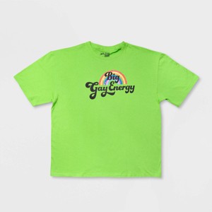 Pride Adult Short Sleeve 'Big Gay Energy' T-Shirt - Green - 1 of 2