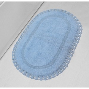 Hampton Crochet Collection Cotton Reversible Tufted Bath Rug - Home Weavers - 1 of 4