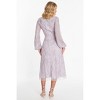 QUIZ Women's Embellished Wrap Long Sleeve Midi Dress - 2 of 4