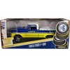 1969 Ford F-100 Truck Blue and Yellow with White Top and Bed Cover "Goodyear Tires" 1/24 Diecast Model Car by Greenlight - 3 of 3