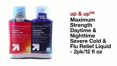   Basic Care Severe Daytime Cold and Flu, Maximum Strength  Liquid Cold Medicine, Non-Drowsy, Multi-Symptom Relief, for Adults and  Children Age 6 and Over, Original, 12 Fluid Ounces : Health 