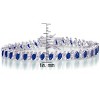 Guili Sterling Silver Blue Cubic Zirconia Tennis Bracelet, Stunning Blue Stones for a Dazzling and Elegant Design Perfect for Any Occasion - 3 of 3