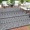 Camping Rug for Balcony Washable Easy-Clean Non-Slip Carpet Modern Boho Plastic Carpet Stain-Resistant RV Area Rug for Patio Picnic Beach - 3 of 4