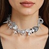 Gothic Black Heart Choker | Y2K Chunky Star Necklace Vintage Set - 3 of 4