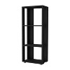 ORRD Black Bookcase with 3 Open Shelves, 39.4" Tall Melamine Storage for Small Spaces, Modern Scratch-Resistant Book Shelf for Living Room & Office - 3 of 4
