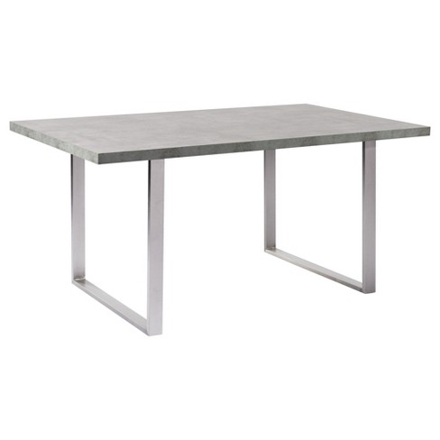 Armen Living Fenton Contemporary Dining Table Cement Gray Target