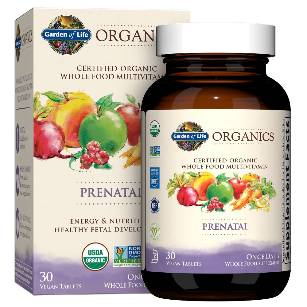 Photos - Vitamins & Minerals Garden of Life Organic Vegan Prenatal Daily Multivitamin Tablets - 30ct 