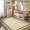 Modern Bordered Area Rugs Washable Contemporary Indoor Rug - 4 of 4