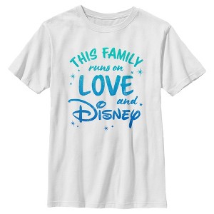 Boy's Disney Family Runs on Love and Disney T-Shirt - 1 of 4