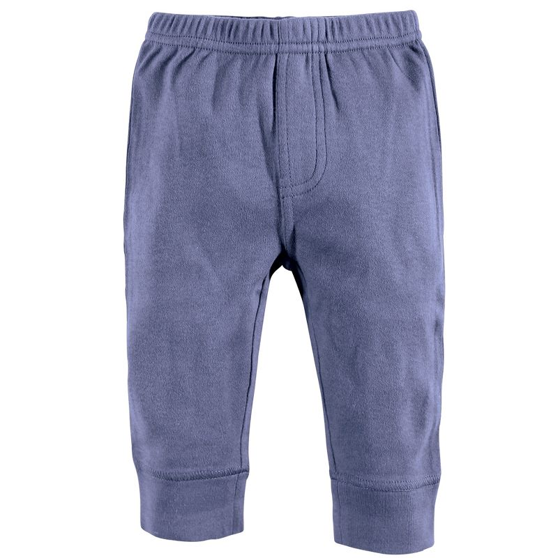 Touched by Nature Baby and Toddler Boy Organic Cotton Pants 4pk, Blue Gray, 6 of 8
