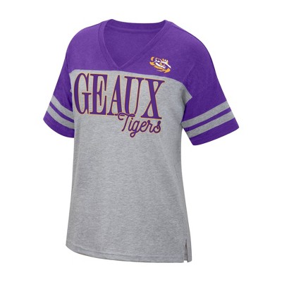 lsu v neck t shirts