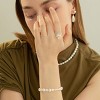 Sterling Silver Isabelle Cluster Pearl Adjustable Ring - 4 of 4