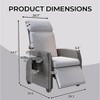 Nasitip Outdoor Recliner with Independently Adjustable Backrest and Footrest, PE Wicker Patio Reclining Lounge Chair with Flip-Up Table - 4 of 4