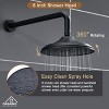 CASAINC 8" Wall Mounted Round Shower System - 4 of 4